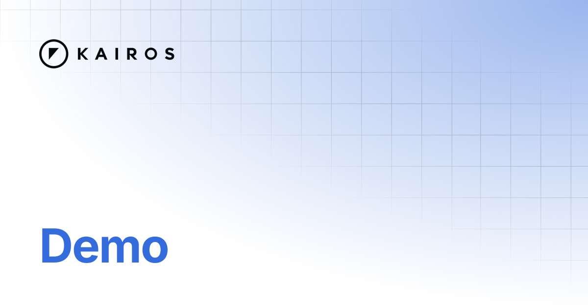 Demo | Kairos API Documentation